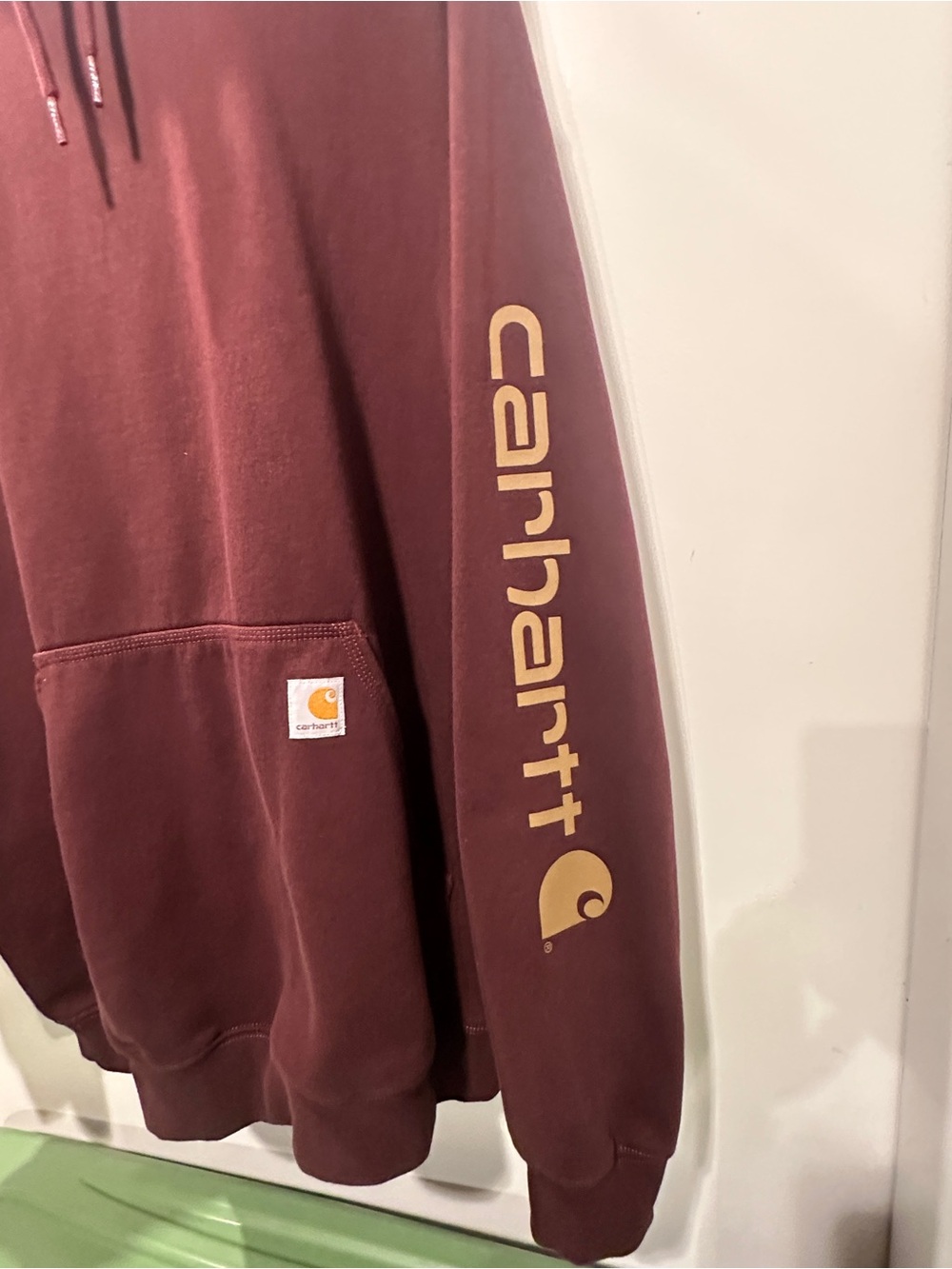 Carhartt Men's Burgundy Pullover Hoodie XL - Picture 4 of 7